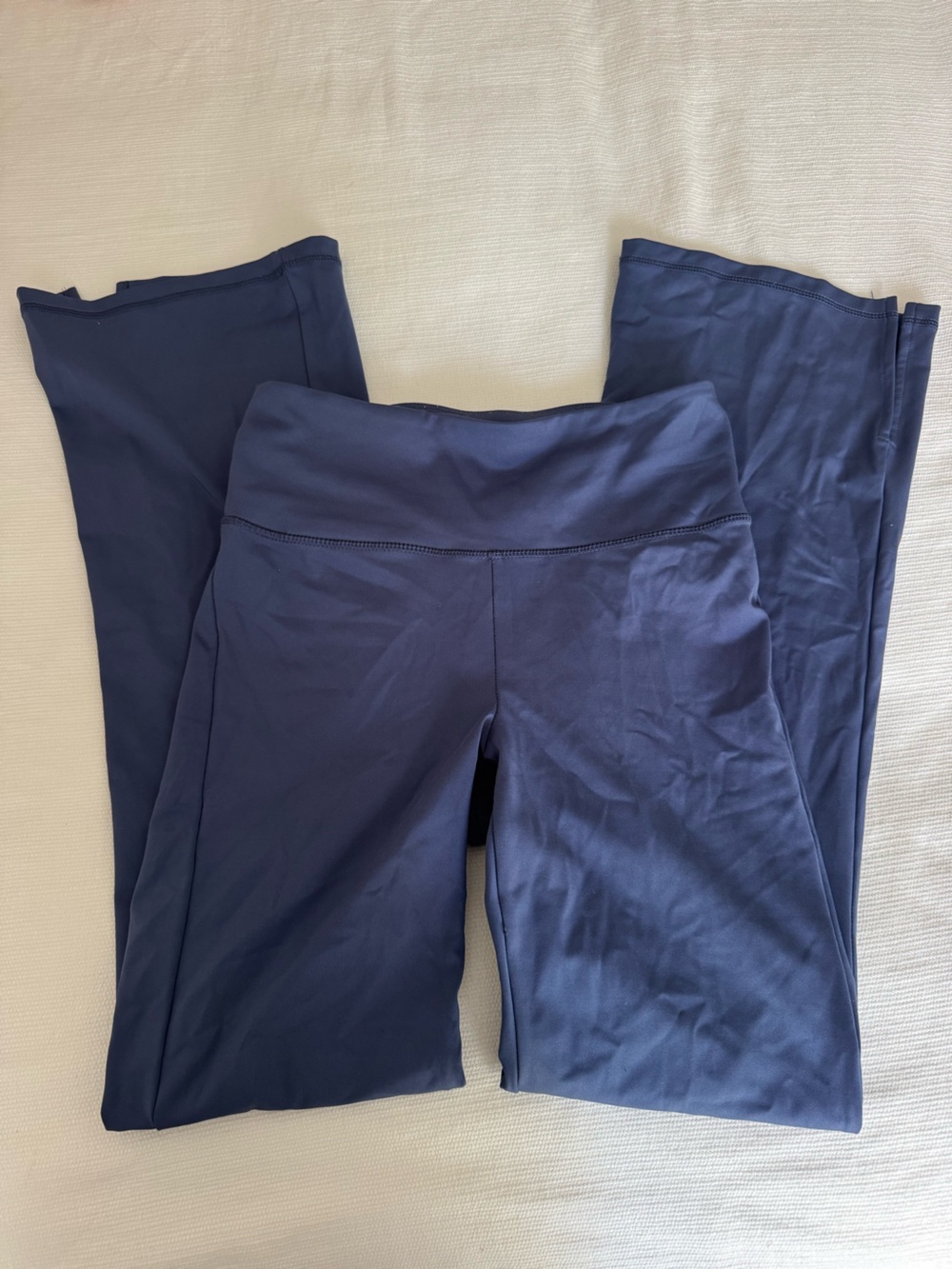 American Eagle Outfitters Navy Blue Wide-Leg Yoga Pants